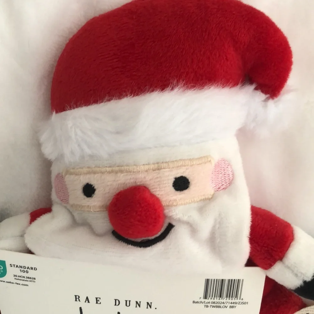 Rae Dunn BABY’S 1st CHRISTMAS Plush Blanket with Lovie